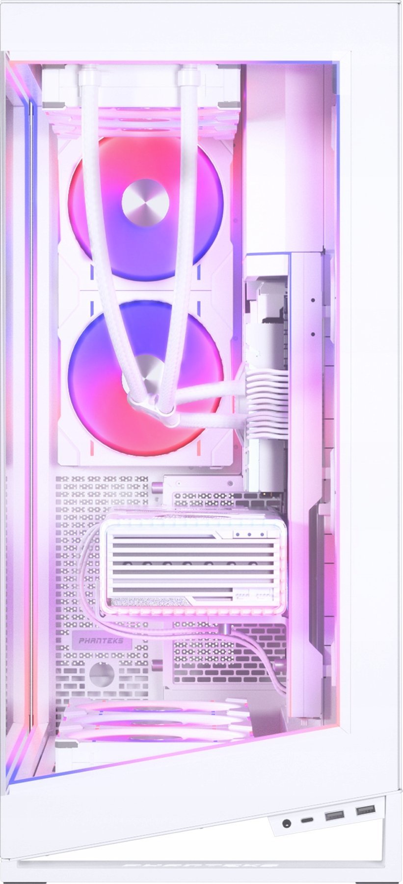 Komplet ndriçimi DRGB Phanteks NV9 Premium me Power Hub, 4 shirita, i bardhë