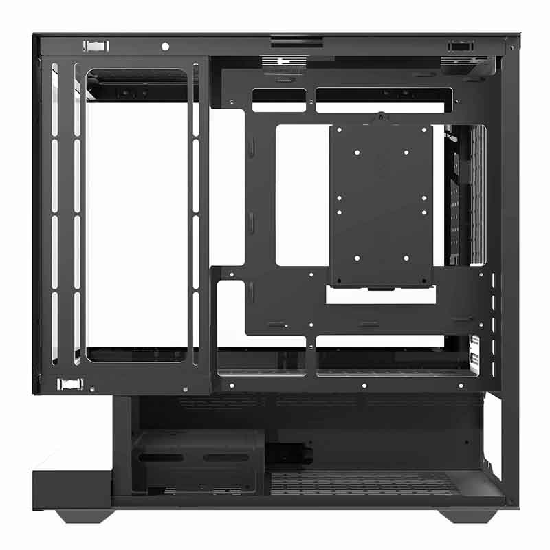 Kuti kompjuteri Darkflash F1, 6 ventilatorë ARGB, xham i temperuar, e zezë