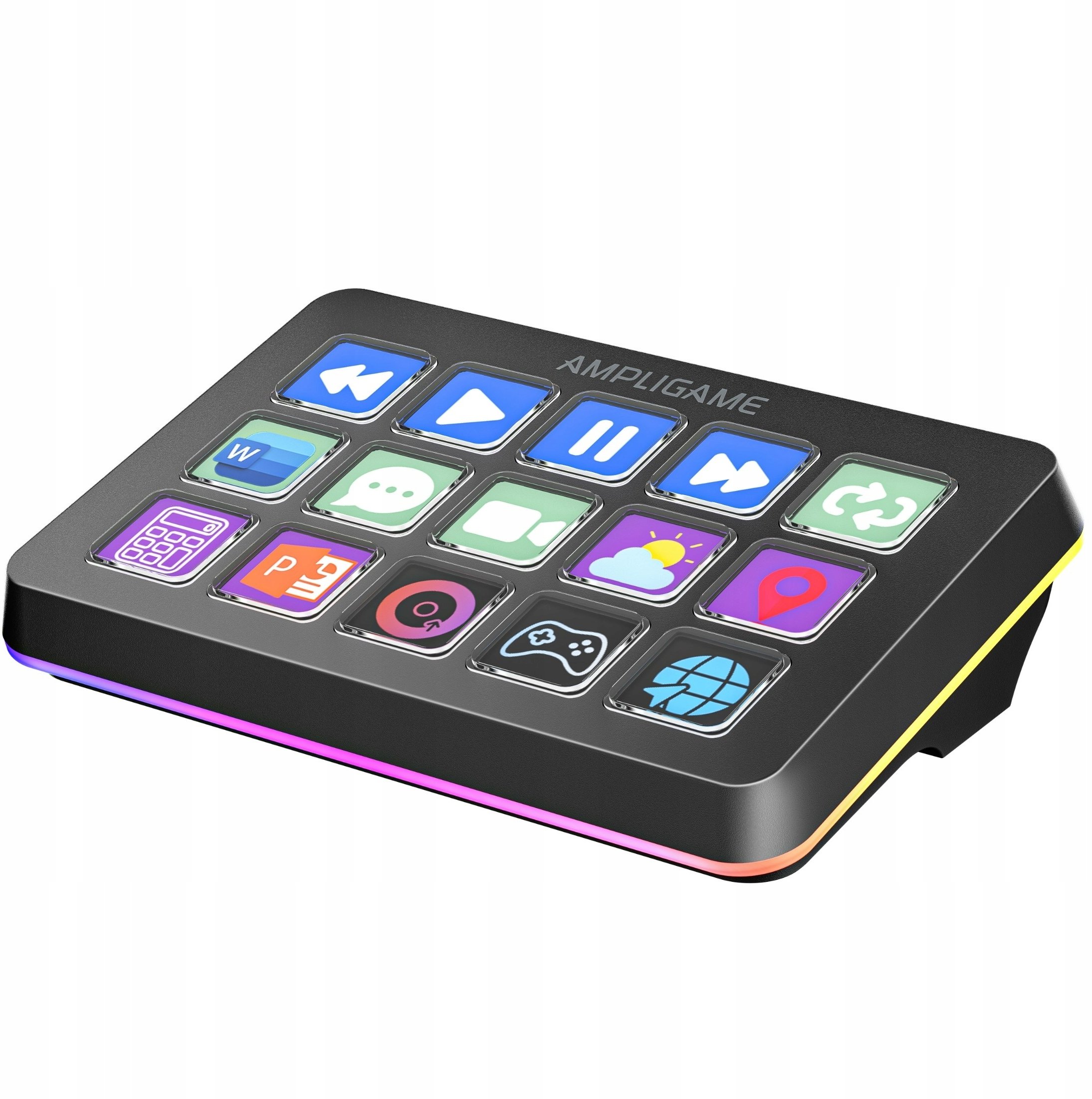 Kontroller streaming FIFINE Stream Deck D6, 15 butona LCD, USB Type C, i zi