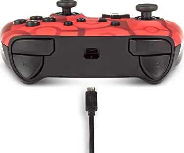 Kontrollor me kabllo PowerA Pokemon për Nintendo Switch, Enhanced, dizajn Pikachu, i verdhë