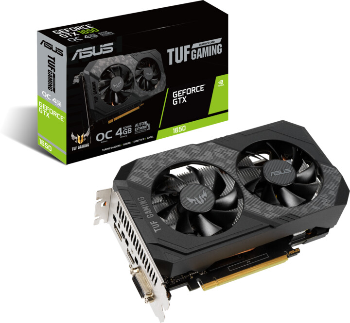 Kartelë grafike ASUS GeForce TUF-GTX1650-O4GD6-P-GAMING, 4GB GDDR6