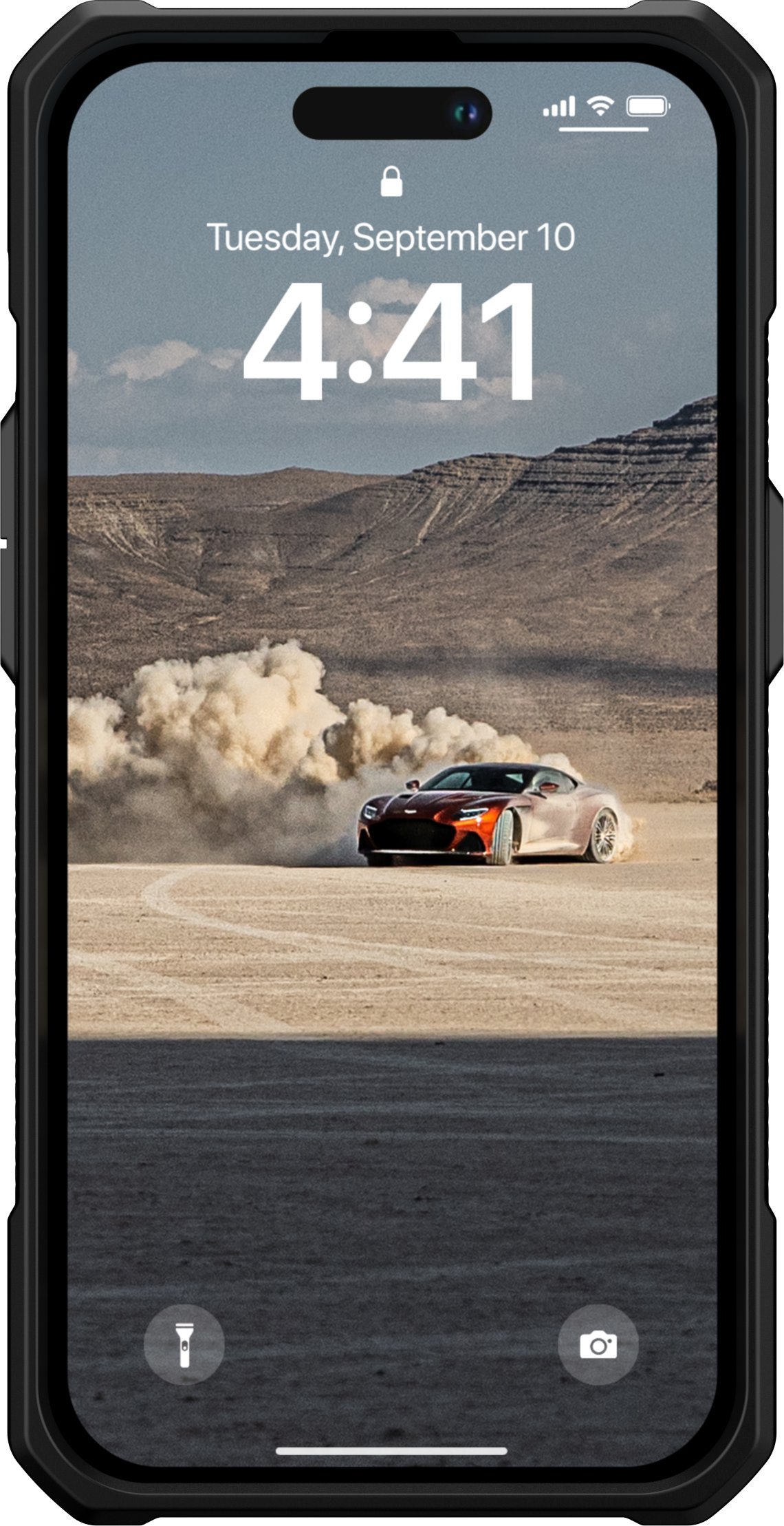 Maskë mbrojtëse UAG Monarch për iPhone 14 Pro, 6.1", kevlar, e zezë