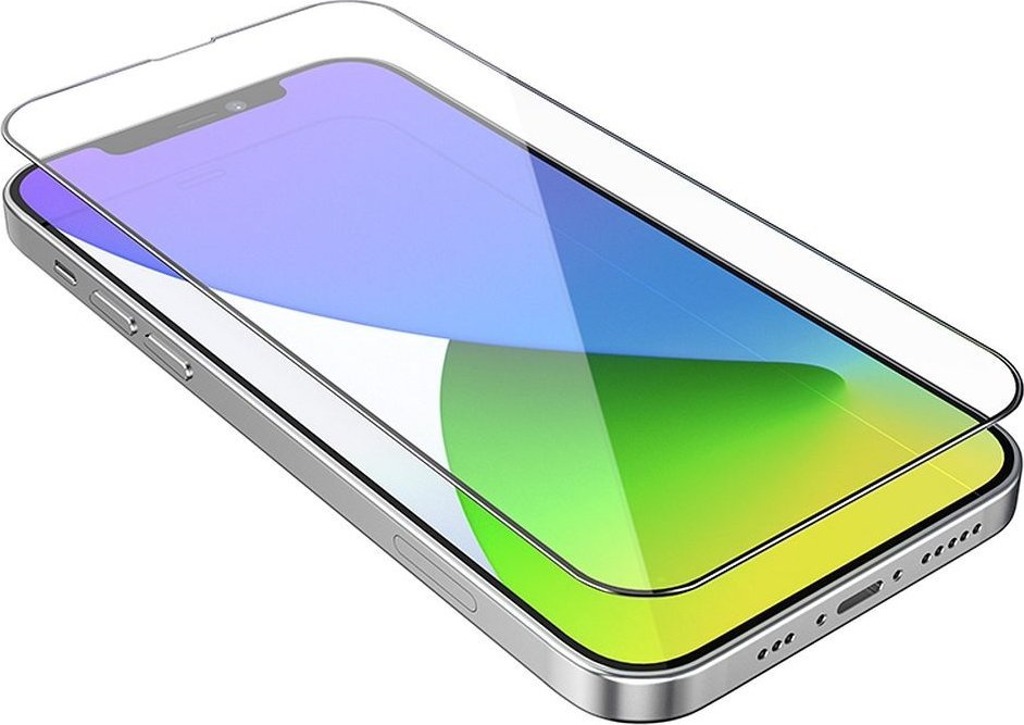 Mbrojtës ekrani Hoco Tempered Glass HD 5D Guardian Shield, set 10 copë, për iPhone 12 Pro Max, me kornizë të zezë