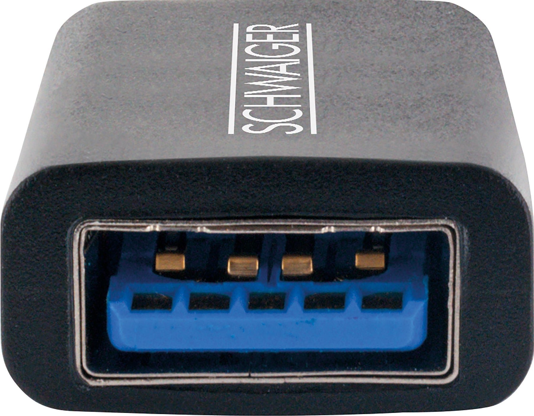 Adapter USB Schwaiger CAU310 533, USB Type C në USB Type A, USB 3.1, i zi