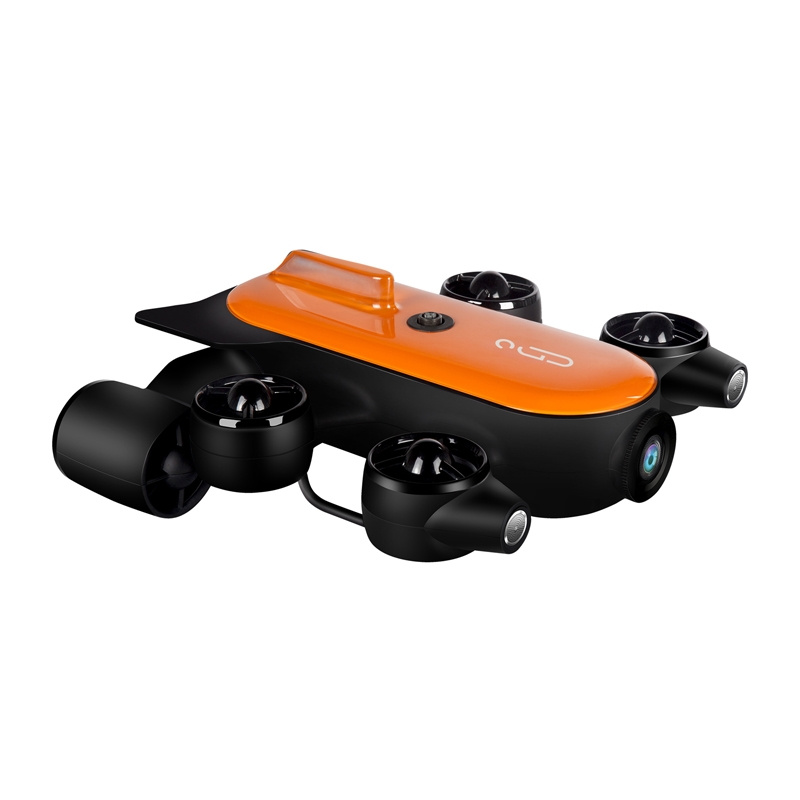 Dron nënujore Geneinno T1, 4K, 200 m, portokalli e zezë