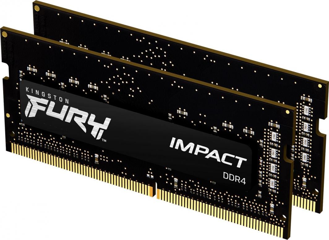 Memorie për laptop Kingston Fury Impact, SODIMM, DDR4, 32 GB, 3200 MHz, CL20