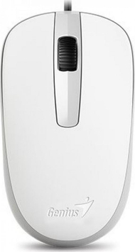 Maus Genius DX-120, me kabllo, USB, i bardhë dhe i zi