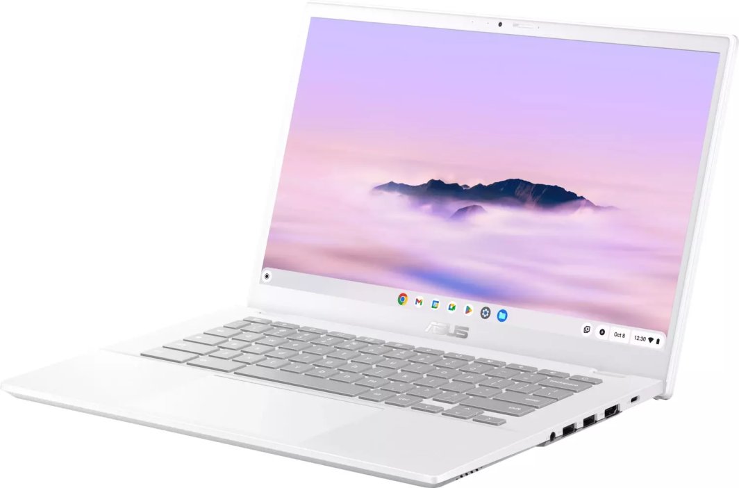 Laptop ASUS Chromebook Plus CX34, 14", Intel Core i5-1334U, 16GB RAM, 256GB SSD, Intel Iris Xe, i bardhë