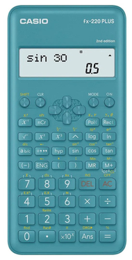 Kalkulator shkencor Casio FX-220PLUS-2, ekran me 2 rreshta, ngjyrë blu