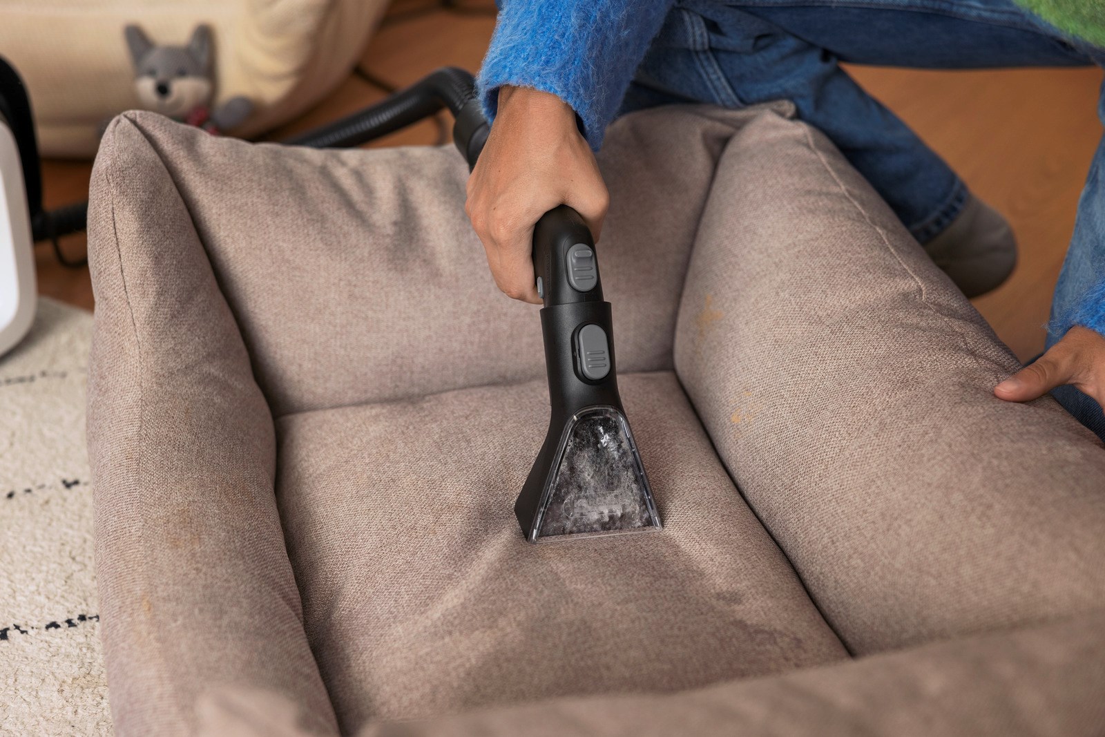 Fshesë me ujë Karcher SE 3 Compact Home, pastrim i lagësht, me kabllo, e bardhë