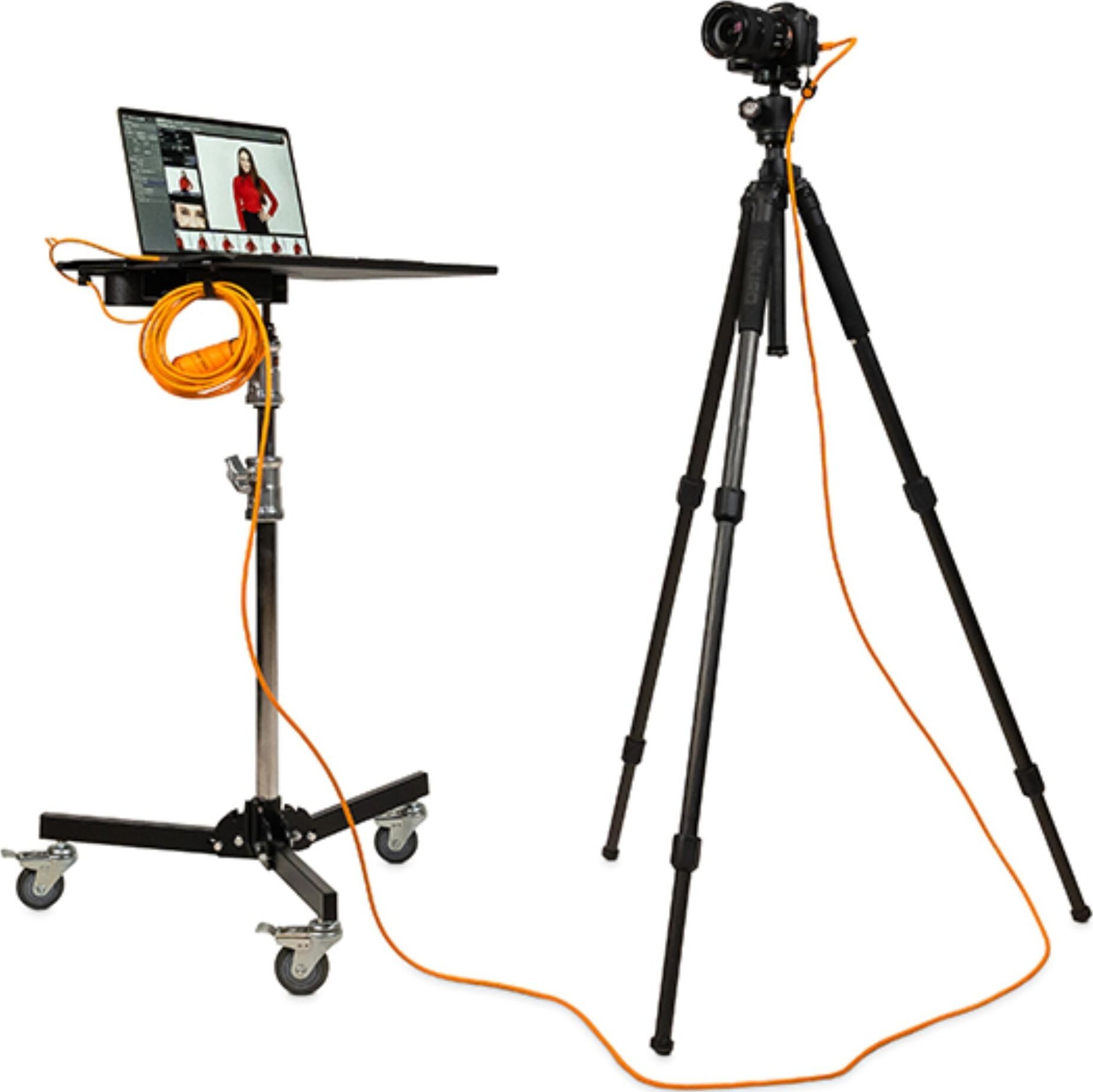 Set tethering profesional Tether Tools Pro Tethering Kit, kabllo USB 2.0 Mini B 4.5m, portokalli
