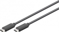 Kabllo USB Goobay USB-C në USB-C 66509, 3 m, 60 W, e zezë