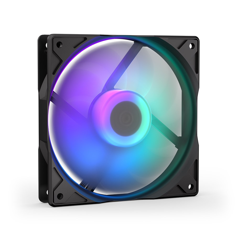 Ventilator për kasë kompjuteri ENDORFY Stratus 120 PWM ARGB, 12cm, 1400 RPM, i zi