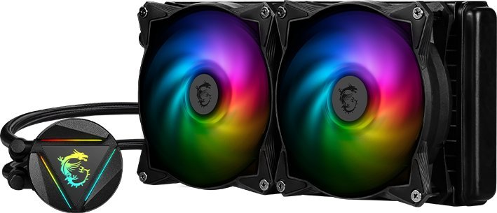 Ftohës me ujë MSI MPG CoreLiquid 280R V2 (306-7ZW1D21-813), 1800 rpm, 33.3 dBa, 84.36CFM, 280mm, i zi