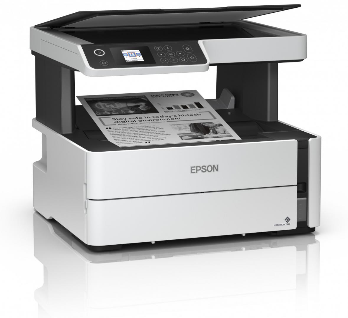 Printer multifunksional Epson EcoTank M2170, mono, 1200 x 2400 DPI, A4, Wi‑Fi, bardh e zi