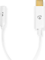 Adapter audio Nedis CCBW65950WT015, USB C në 3.5mm, i bardhë