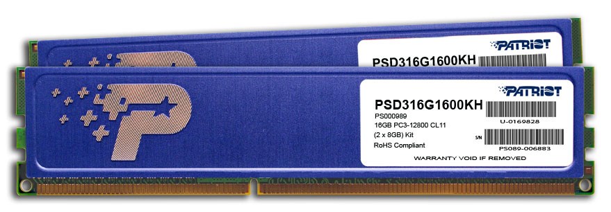 Memorie RAM Patriot Signature, 16GB, DDR3, 1600MHz