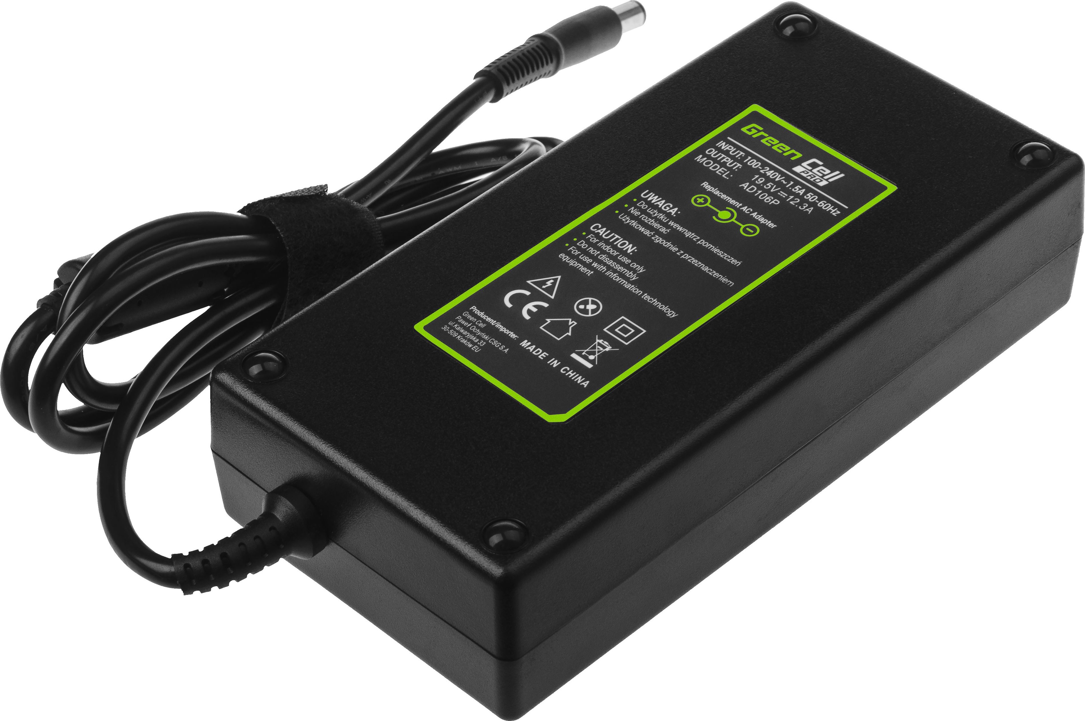 Adaptor karikues laptopi Green Cell PRO AD106P, 240W, 19.5V 12.3A, i zi