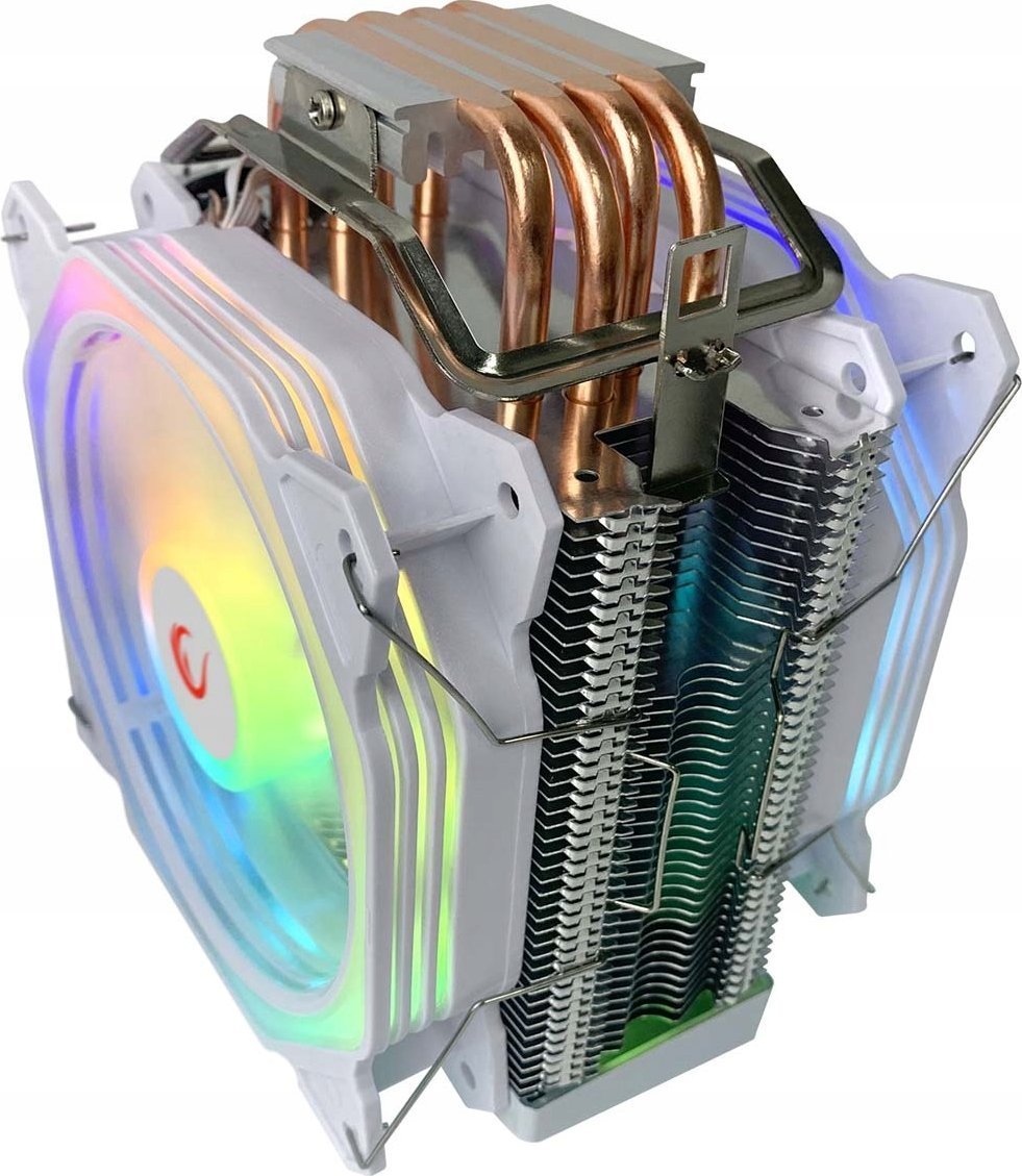 Ftohës CPU Rampage OCTAGON C60 ARGB, 2x 120mm, Intel AMD, i bardhë