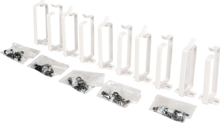 Mbajtëse kabllosh ROLINE Cable Management Bracket, 44 x 100 mm, paketë 10 copë, gri