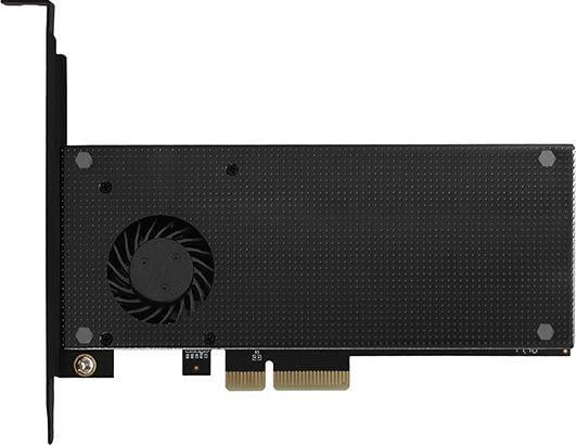 [OUTLET] Përshtatës Axagon PCI-E x4 to 2x M.2 NVMe dhe ftohje aktive SATA