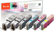 Сет кертриџи со боја Peach PI100-294, 6 парчиња, XL, за Canon PGI-570XL CLI-571XL
