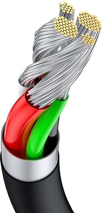 Kabllo për karikim / të dhëna Baseus Superior Series USB-A - USB-C, 66W, 1m, e zezë