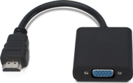 Adapter video MicroConnect HDMI në VGA, 15 cm, i zi
