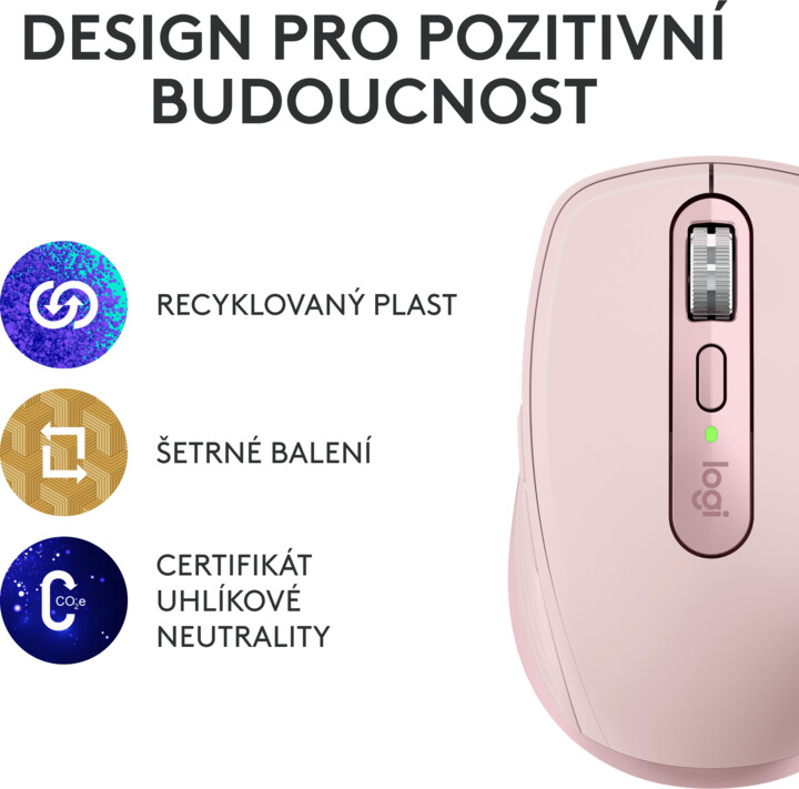Maus Logitech MX Anywhere 3S, rozë
