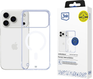 Kapak telefoni 3MK Just20g Clear MagCase, për iPhone 17 Pro, MagSafe, transparent