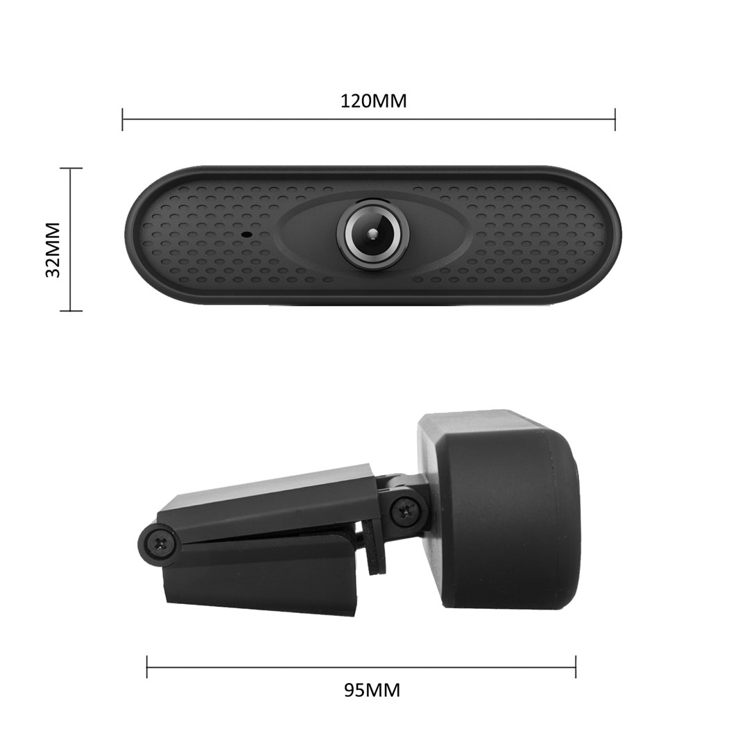 Kamerë web NanoRS RS680, Full HD 1080p, mikrofon i integruar, e zezë