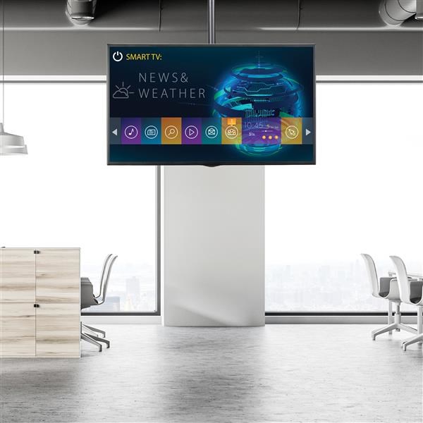 Mbajtëse tavane për TV Startech FLATPNLCEIL, 32-75", e zezë