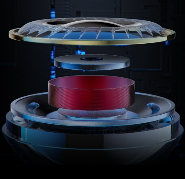 Kufje FiiO FF3, in ear, shofer dinamik 14.2mm berilium, argjend i zi