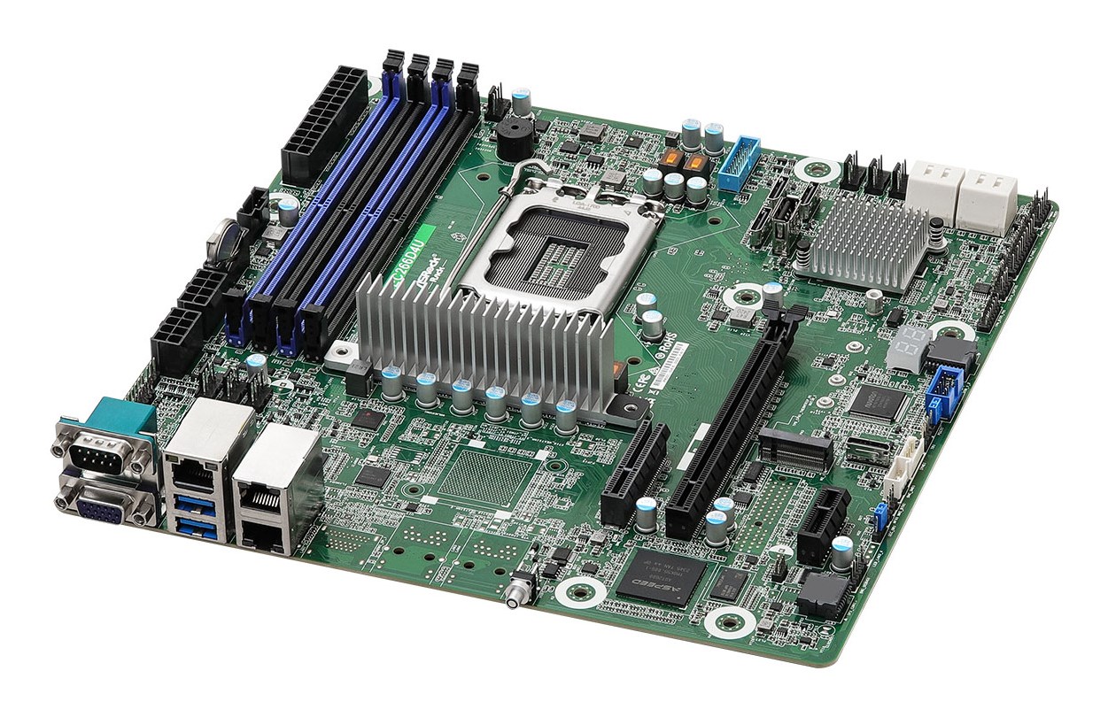 Pllakë amë ASRock EC266D4U, socket LGA1700, DDR5, e zezë