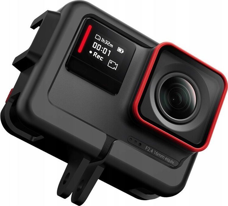 Kornizë mbrojtëse plastike Telesin për Insta360 Ace, aksesor për kamera aksion, e zezë