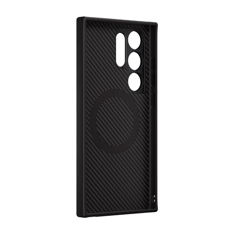 Mbrojtëse telefoni Freewell për Samsung S24 Ultra, montim 17mm, MagSafe, e zezë karboni