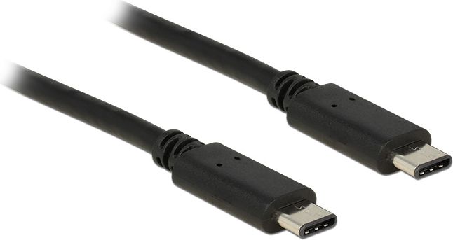 Kabllo Delock USB-C - USB-C, 1m, e zezë