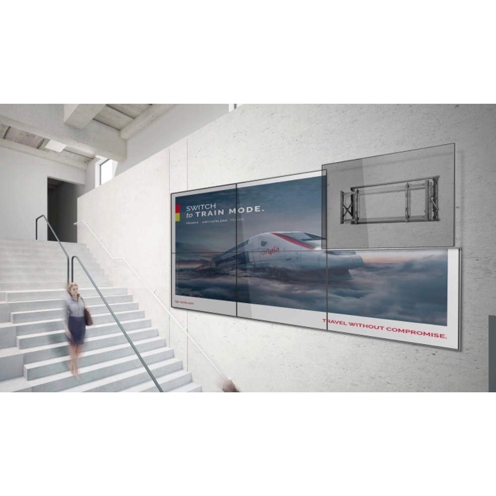 Mbajtëse muri për TV Maclean MC-845, 46"-52", VESA 600x400, e zezë