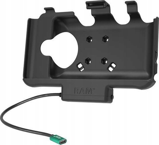 Mbajtëse aktive për tablet RAM Mounts RAM HOL SAM60CPU, për Samsung Tab Active5 Tab Active3 Tab Active2, me karikim GDS pogo, e zezë