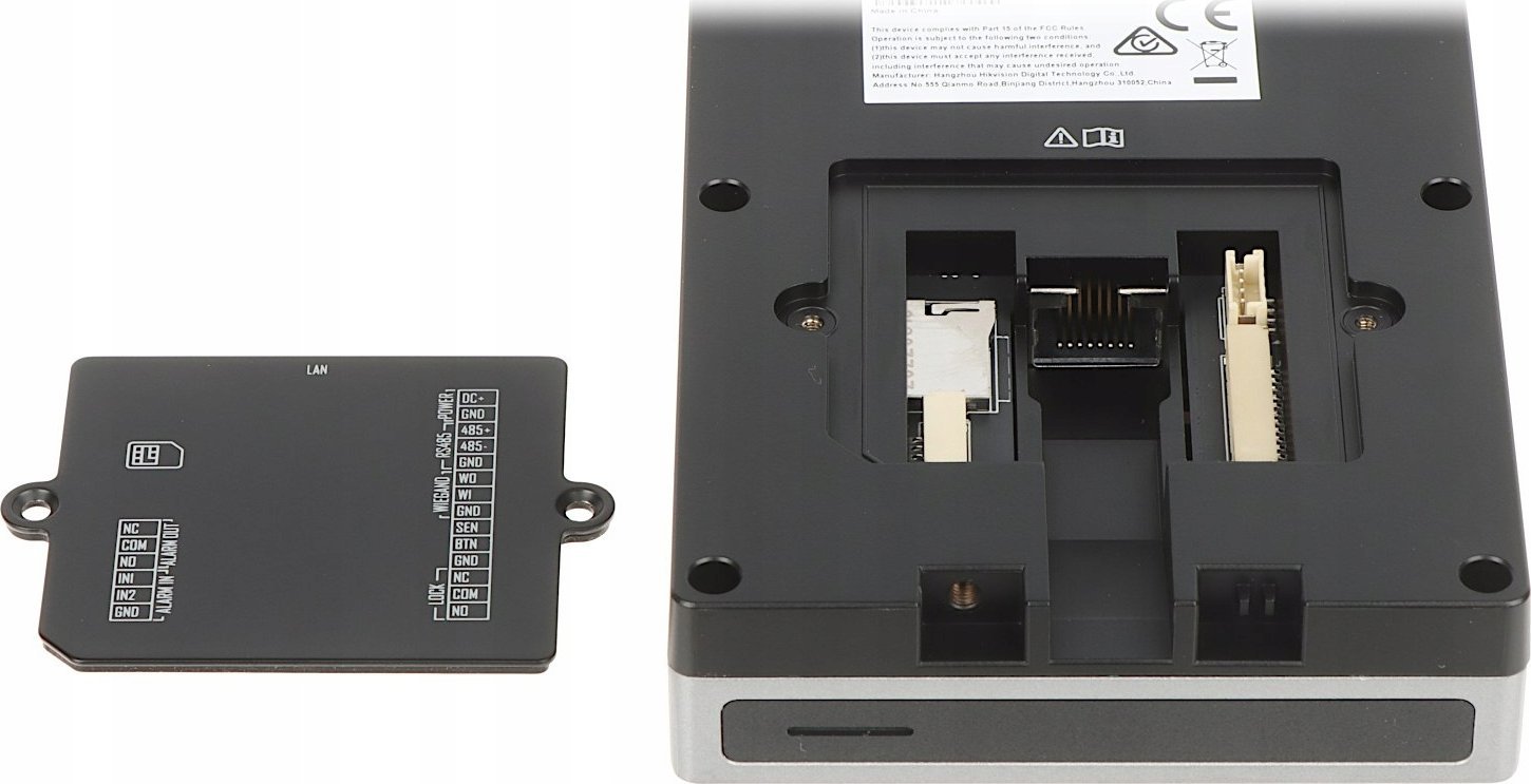 Terminal kontrolli aksesi Hikvision DS-K1T502DBWX-C, RFID MIFARE, kamerë 2MP, IP65, gri