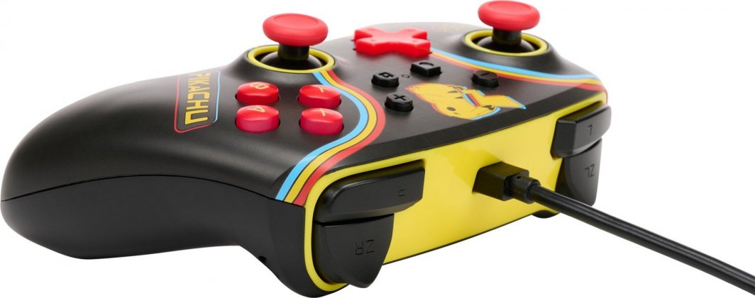 Kontroller PowerA Enhanced Pikachu Arcade, me kabllo, shumëngjyrësh
