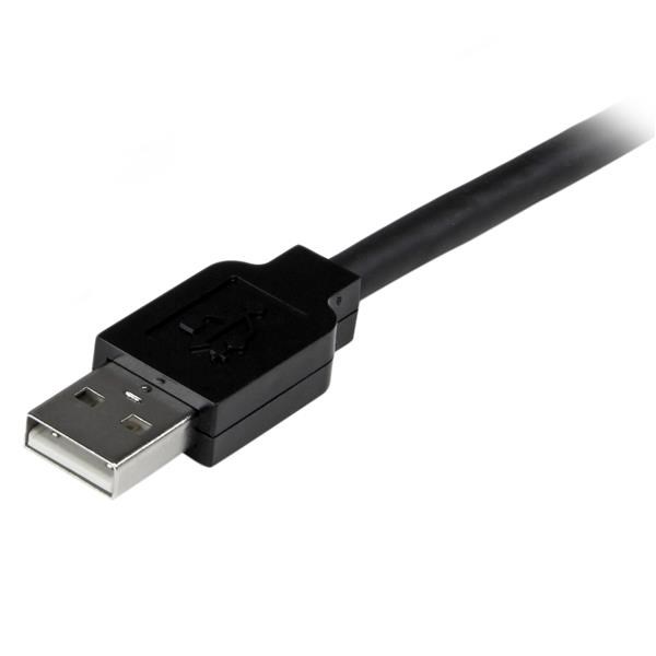 USB 2.0 продолжен кабел StarTech.com, 10m, USB A, 480 Mbit/s, црн