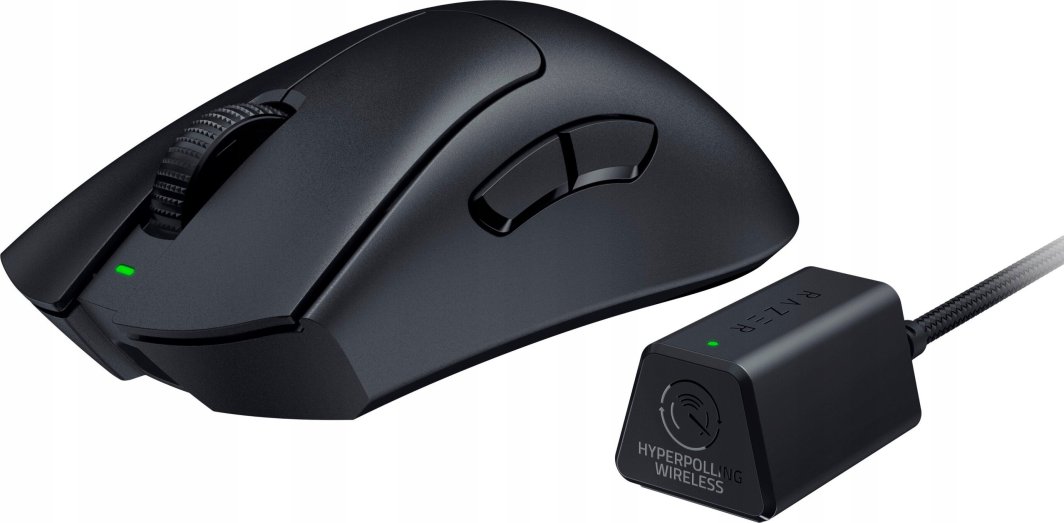 Maus Razer DeathAdder V3 Pro + HyperPolling Dongle (RZ01-04630300-R3WL), i zi