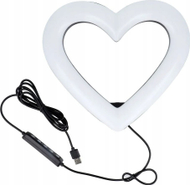 Unazë drite LED Heart Stream RGB, 10", tripod 2.1 m, me mbajtëse telefoni