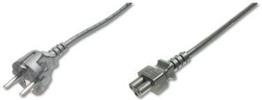 Kabllo energjie Digitus Schuko në IEC C5, 0.75 m, e zezë