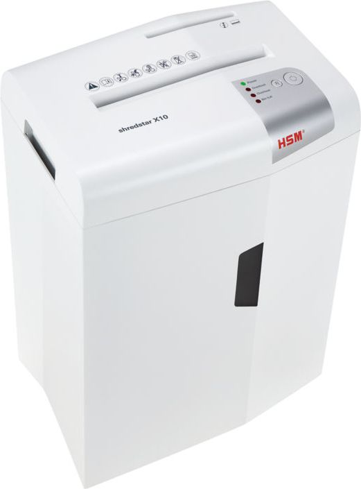 Makinë shkatërrimi dokumentesh HSM Shredstar X10, prerje kryq P-4, 160W, gri