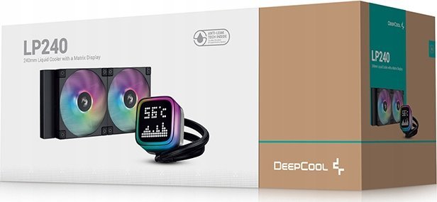 Ftohës uji procesori DeepCool LP240, 240mm, ARGB, i zi