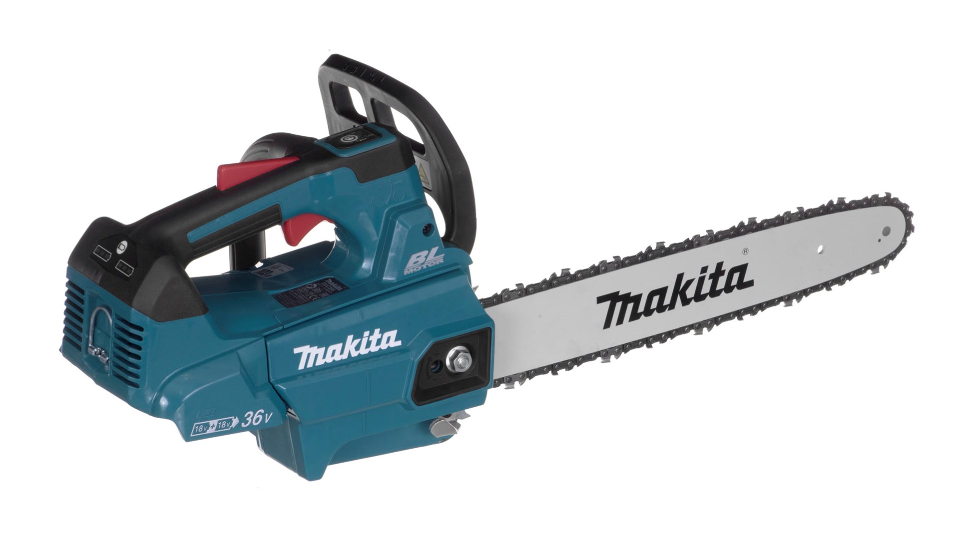 Sharrë me zinxhir Makita DUC356ZB, 2 x 18V, shufër 35 cm, blu e zezë