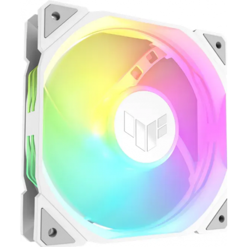 Ventilatorë kasë ASUS TUF Gaming TR120 ARGB Reverse 3in1, 120mm, set 3 copë, të bardhë