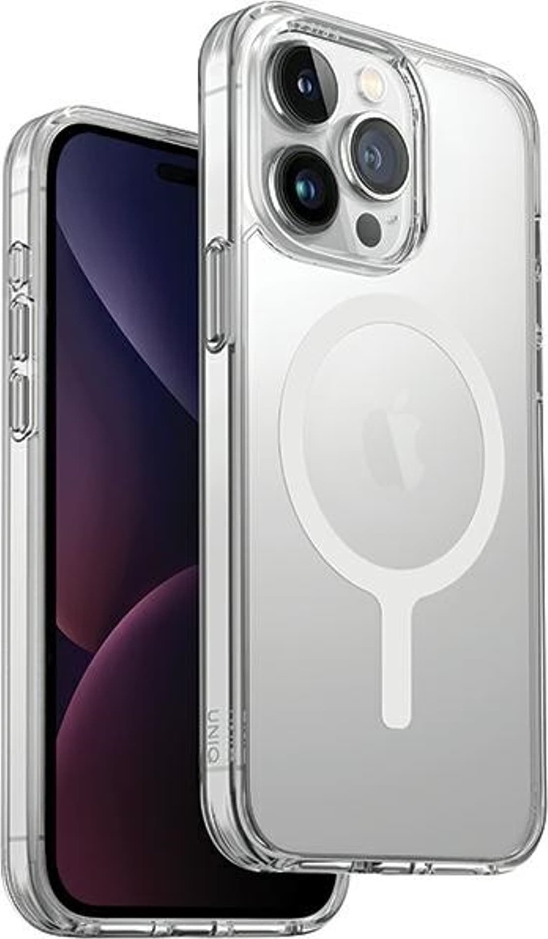 Mbrojtëse telefoni UNIQ LifePro Xtreme MagClick për iPhone 15 Pro, transparente, Dove